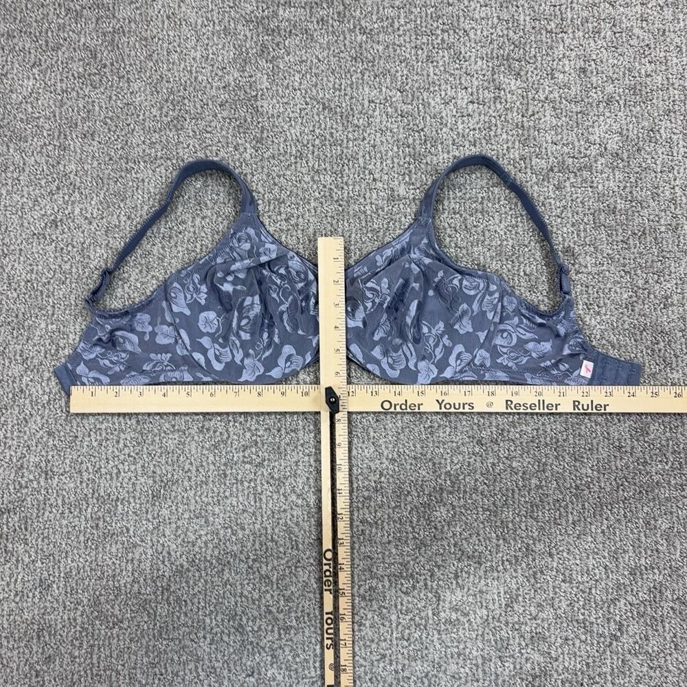 Wacoal Bra Womens 34DDD Gray Floral Jacquard T Shirt Underwire Everyday Layering - Picture 3 of 8